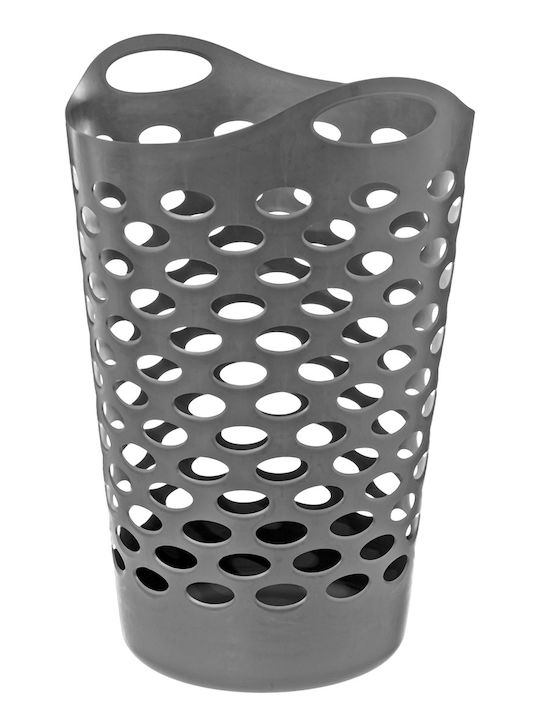 5Five Καλάθι Απλύτων Πλαστικό 60lt 46x46x60cm Γκρι
