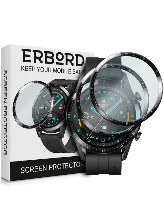 Erbord Vollflächig gehärtetes Glas für das Huawei Watch GT2 46mm 1Stück