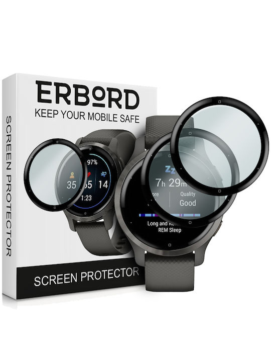Erbord Vollflächig gehärtetes Glas für das Garmin Venu 2S 1Stück