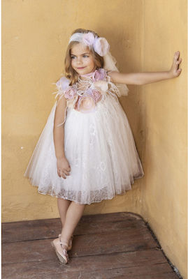 Baby Bloom Ecru Tulle Baptism Dress