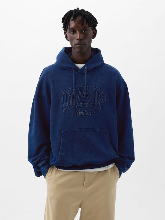 Sweatshirt with Hood Dark Indigo