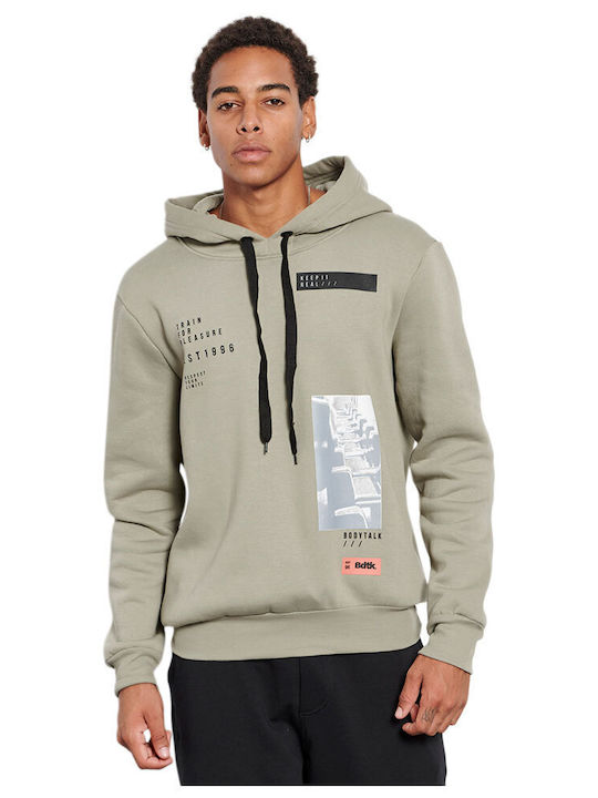 BodyTalk Men's Sweatshirt with Hood Beige