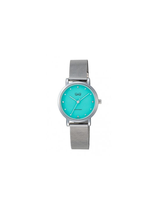 Q&Q Watch with Silver Metal Bracelet