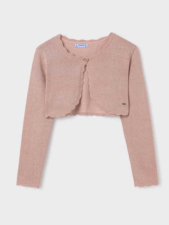 Mayoral Kids Cardigan Knitted Pink