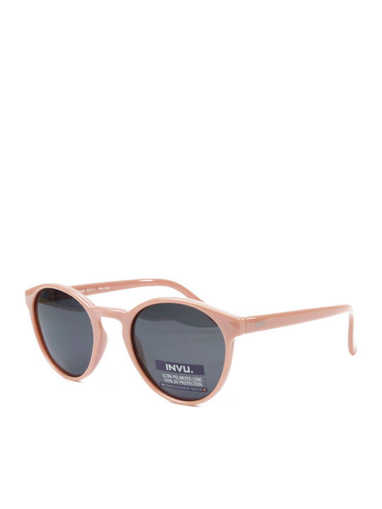 Invu Παιδικά Γυαλιά Ηλίου με Polarized Φακό Ροζ