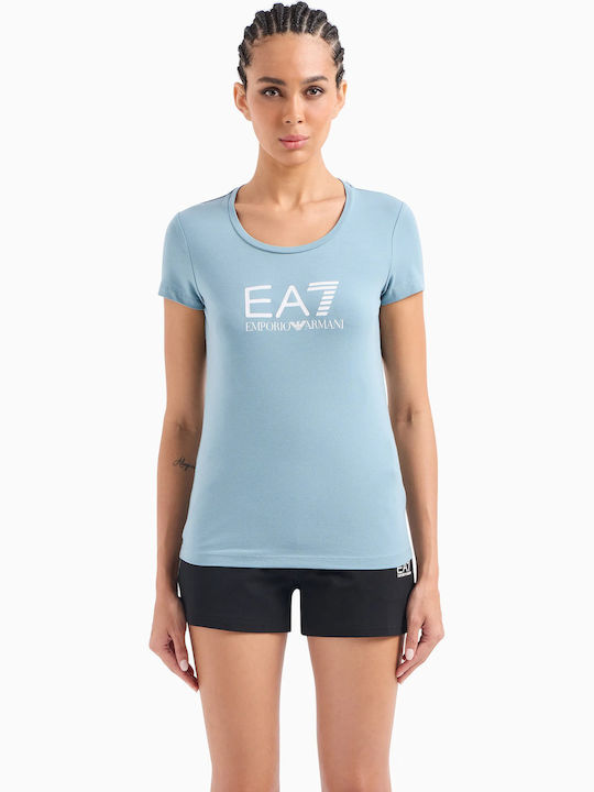 Emporio Armani Дамско Спорт T-shirt Светло Синьо