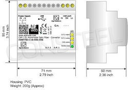 Optic Single Mode Fiber Optic Converter Mount/Expansion Box