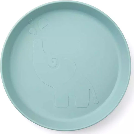 Done by Deer Kinderteller Elphee aus Plastik Blau
