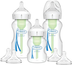 Dr. Brown's Plastic Bottle Set Anti-Colic with Silicone Nipple 270ml 3pcs