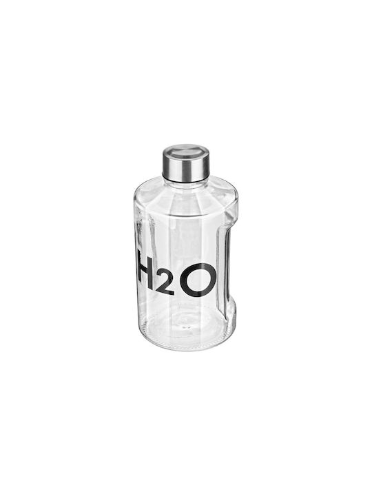 Estia Bottle Water Glass with Screw Cap Transparent 900ml