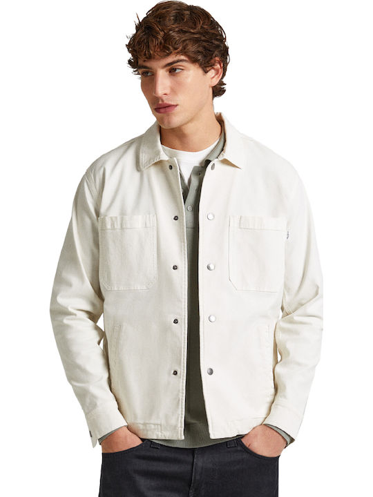 Pepe Jeans Lilo Μακρυμάνικo Overshirt Λευκό