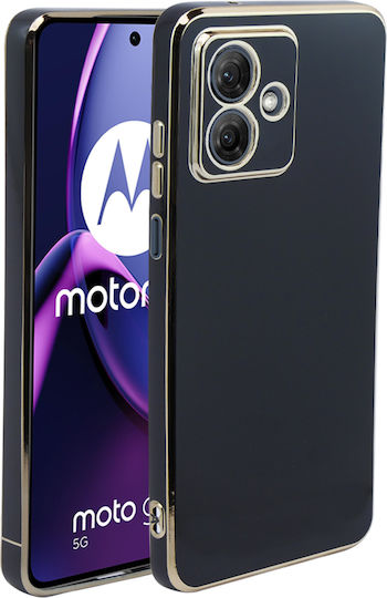 Motorola Glamour Camshield Umschlag Rückseite Metallisch Schwarz (Motorola Moto G54 5G)