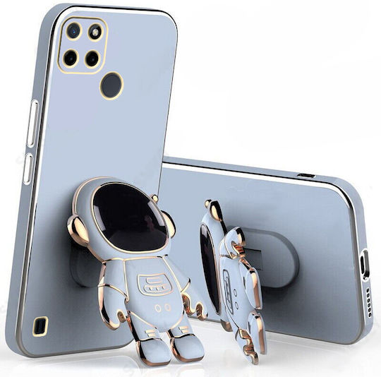 Realme Astronaut Umschlag Rückseite Silikon Blau (Realme C21Y, Realme C25Y)