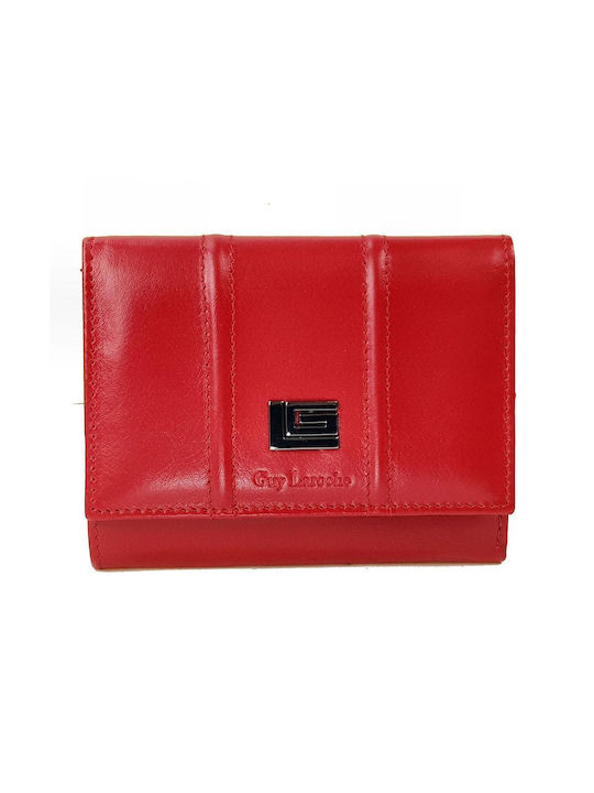 Guy Laroche Leather Women's Wallet with RFID Red