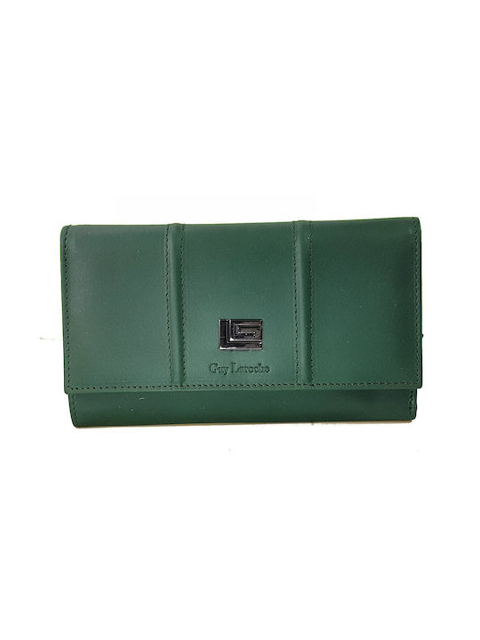 Guy Laroche Leather Women's Wallet with RFID Green