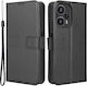 Smart Brieftasche Synthetisches Leder Schwarz (Poco F5 / Redmi Note 12 Turbo)