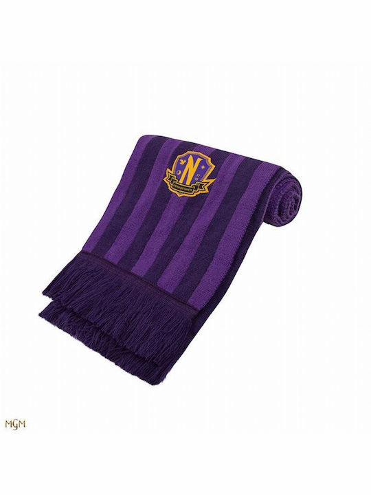 Cinereplicas Wednesday - Nevermore Academy Women's Wool Scarf Purple