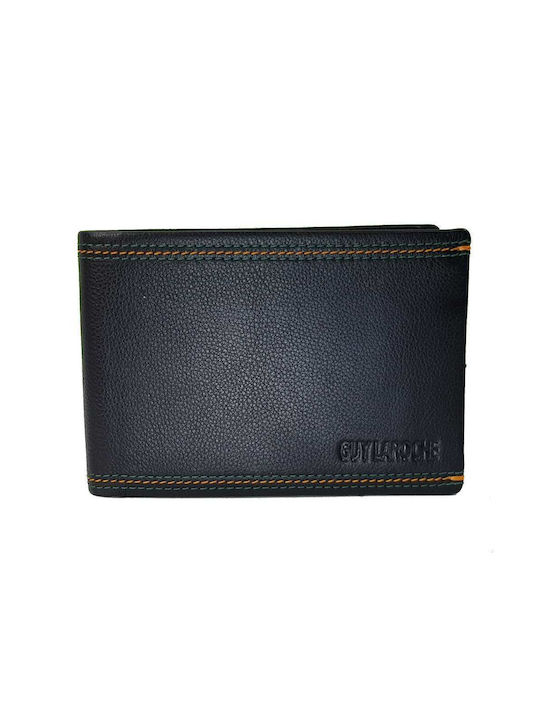 Guy Laroche Men's Leather Coin Wallet with RFID Black