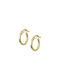 Earrings Hoops made of Gold 14K