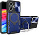 Infinix Back Cover Μεταλλικό Μπλε (Infinix Hot 30 4G, CamShield Slide)