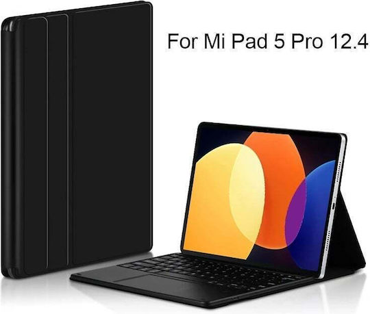 Xiaomi Flip Cover με Πληκτρολόγιο στα Αγγλικά US Μαύρη (Xiaomi Pad 5 Pro 12.4")