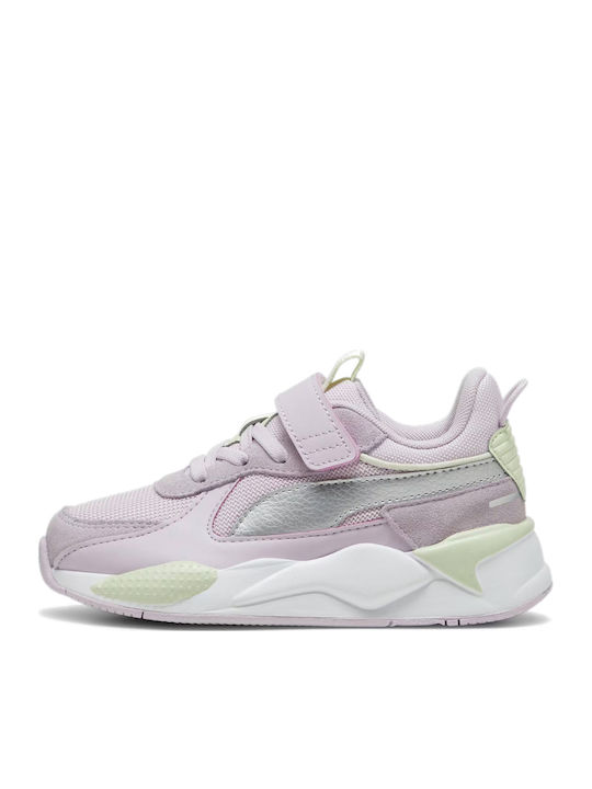 PUMA Rs-x Kids Sneakers with Hoop & Loop Closur...