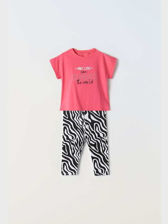 Εβίτα Kids Set with Leggings Summer 2pcs Fuchs