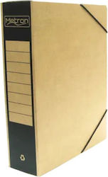 Metron Paper File Box with Rubber Band 33x8x25cm