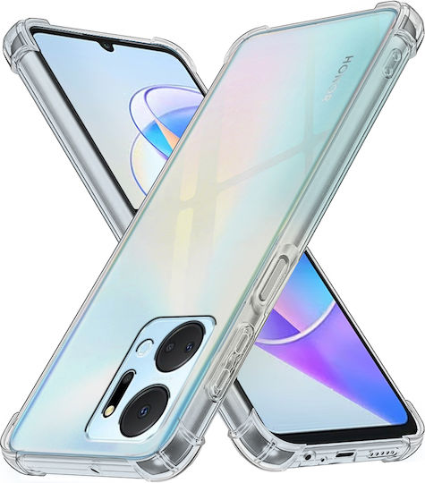 Erbord Umschlag Rückseite Silikon Transparent (Honor X7a)