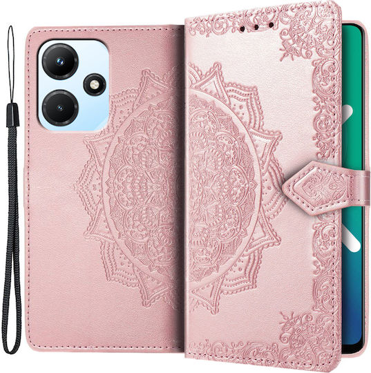 Infinix Book Piele artificială / Plastic / Silicon Roz (Infinix Hot 30i, Mandala)