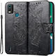 Nokia Butterfly Book Δερματίνης / Πλαστικό / Σιλικόνης Μαύρο (Realme C21)