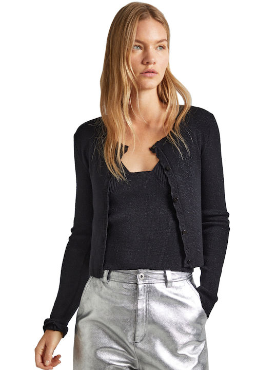Pepe Jeans Women's Knitted Cardigan Black