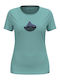 Women's Hiking T-shirt Fast Drying Turquoise