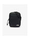 Lacoste Artificial Leather Sling Bag Flat with Zipper, Internal Compartments & Adjustable Strap Black 15x2.5x20cm