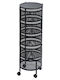 Estia Metallic Kitchen Rack 5 Tiers Black 33x33x75cm