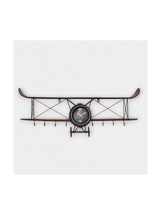Artifact Αντικέ Ρολόι Τοίχου Μεταλλικό Κόκκινο Ø95cm