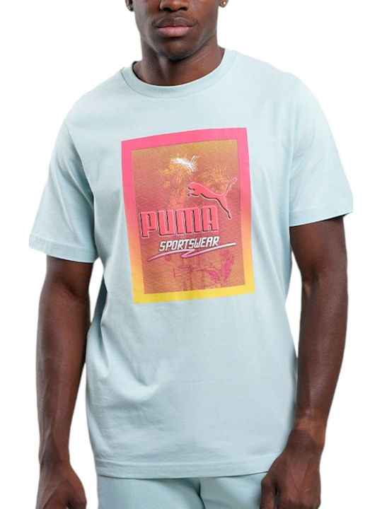 PUMA Graphics Photoprint T-shirt Γαλάζιο