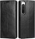 Book Δερμάτινο Μαύρο (Xperia 10 IV)