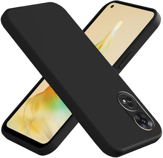 Back Cover Σιλικόνης Μαύρο (Oppo Reno8 T)