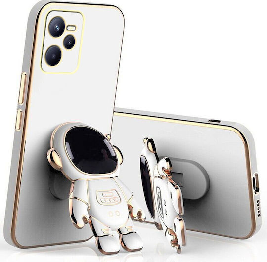 Back Cover Σιλικόνης Λευκό (Realme C35)