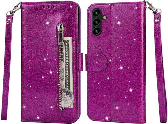 Samsung Wallet Δερματίνης Μωβ (Samsung Galaxy A55)