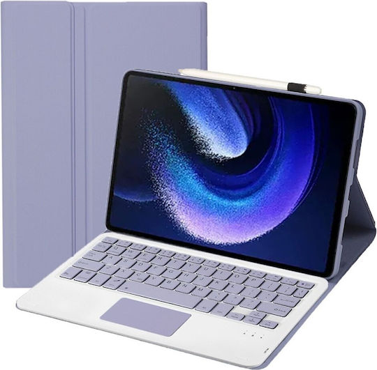 Flip Cover with Keyboard in English US Purple (Xiaomi Pad 6 / 6 Pro)