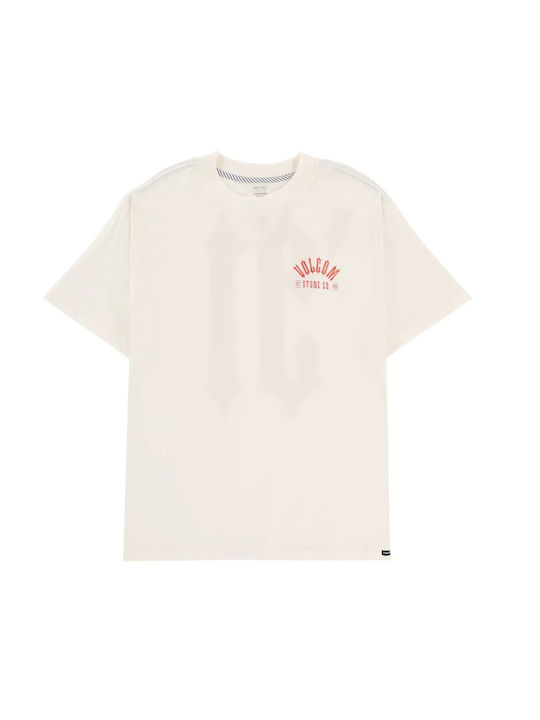 Volcom Ανδρικό T-shirt Κοντομάνικο Λευκό