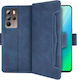 HTC Buchen Sie Synthetisches Leder / Kunststoff / Silikon Marineblau (HTC U23 Pro)