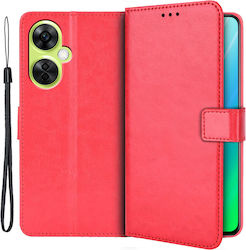 Crazy Horse Wallet Κόκκινη (OnePlus Nord CE 3 Lite)