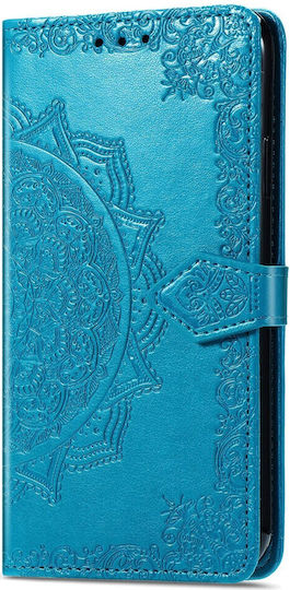 Book Piele artificială / Plastic / Silicon Albastru (Moto G52)