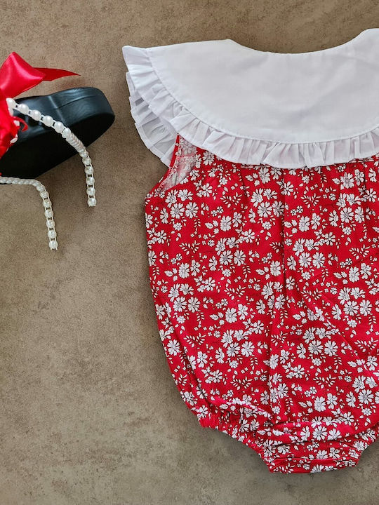 Maibella Kids Babystrampler Ärmellos Rot