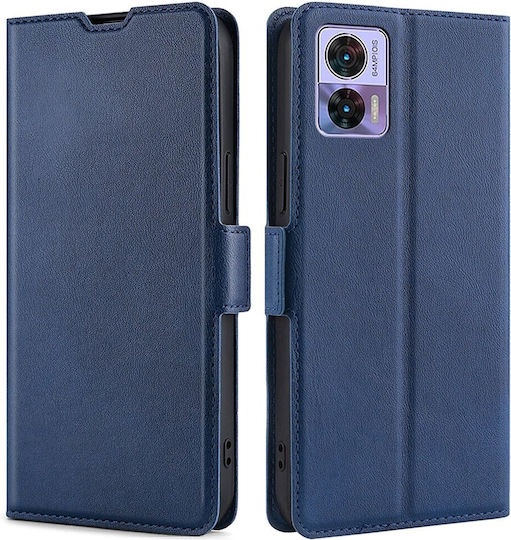 Wallet Δερματίνης Navy Μπλε (Motorola Edge 30 Neo 5G)