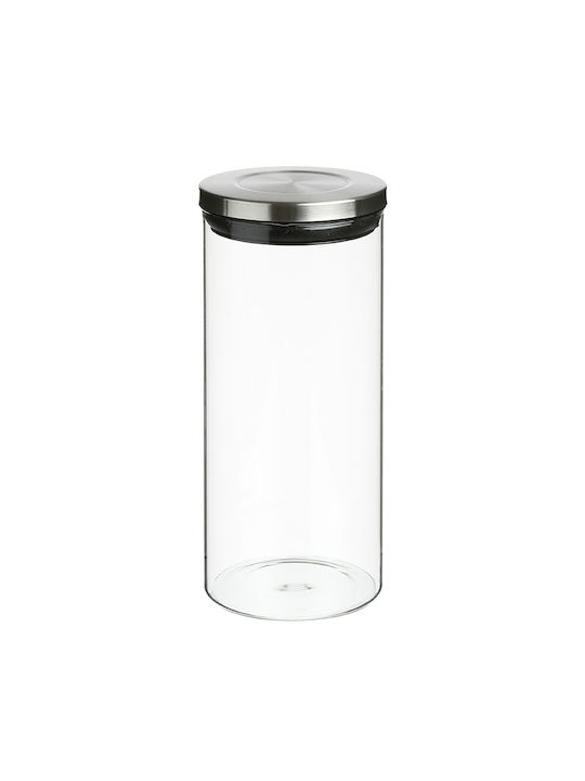 Spitishop Set 1pcs Jars General Use with Airtight Lid Glass 1300ml