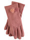 Unisex Leather Gloves Pink
